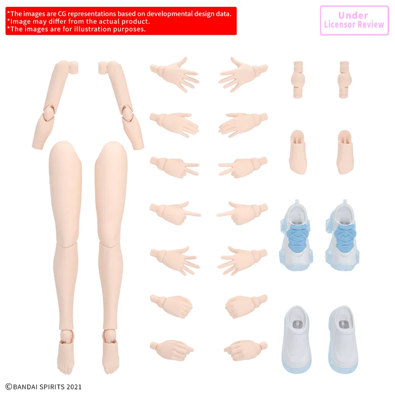BANDAI HOBBY 30MS OPTION BODY PARTS ARM PARTS & LEG PARTS S ［COLOR A］ - 30 Minutes Sisters (30MS)