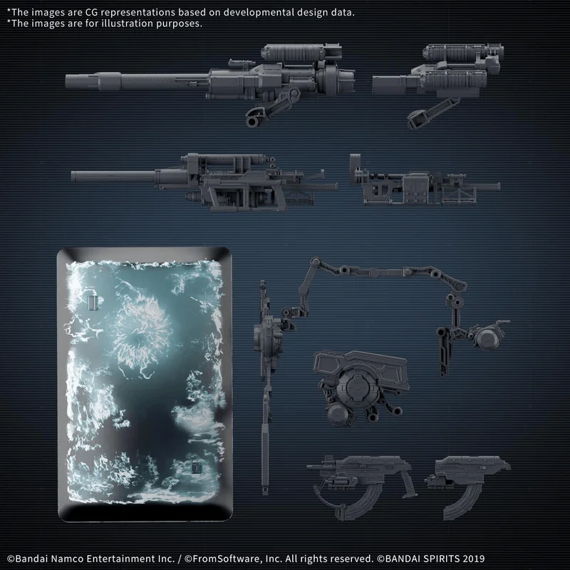 BANDAI HOBBY 30MM OPTION PARTS SET ARMORED CORE Ⅵ FIRES OF RUBICON WEAPON SET 08 - ARMORED CORE