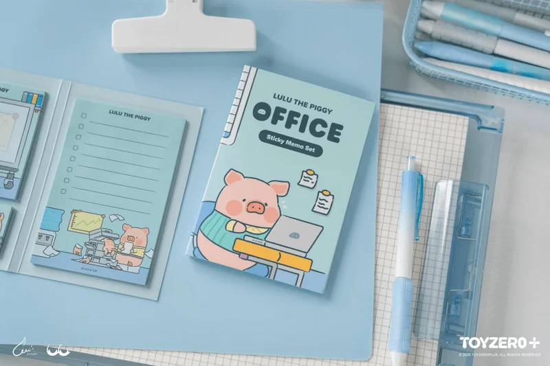 TOYZEROPLUS LuLu the Piggy Office Series - Sticky Memo Set (Rookie ver.) - LuLu The Piggy
