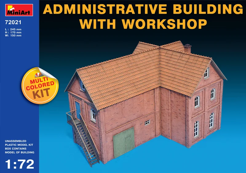 [72021] 1/72 Administrative Building with Workshop