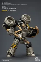 JOYTOY Iron Warriors MkII Assault Sergeant with Disintegrator pistol, Power maul & Combat shield - Warhammer 40K - photo 13
